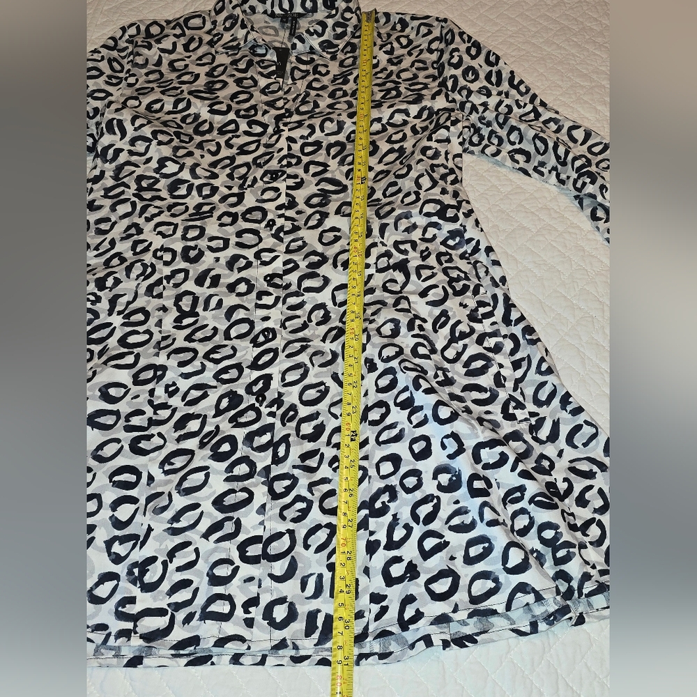 NIC+ZOE NWT Shirt Jacket Dress Women's Size Medium - Picture 4 of 11